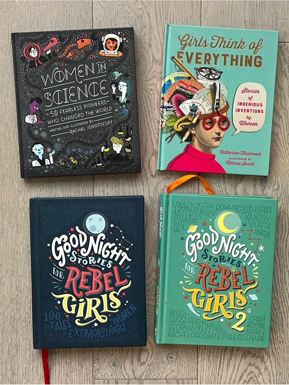 Rebel Girls' Books Bundle Women in Science Lot of 4 Hardcover Books